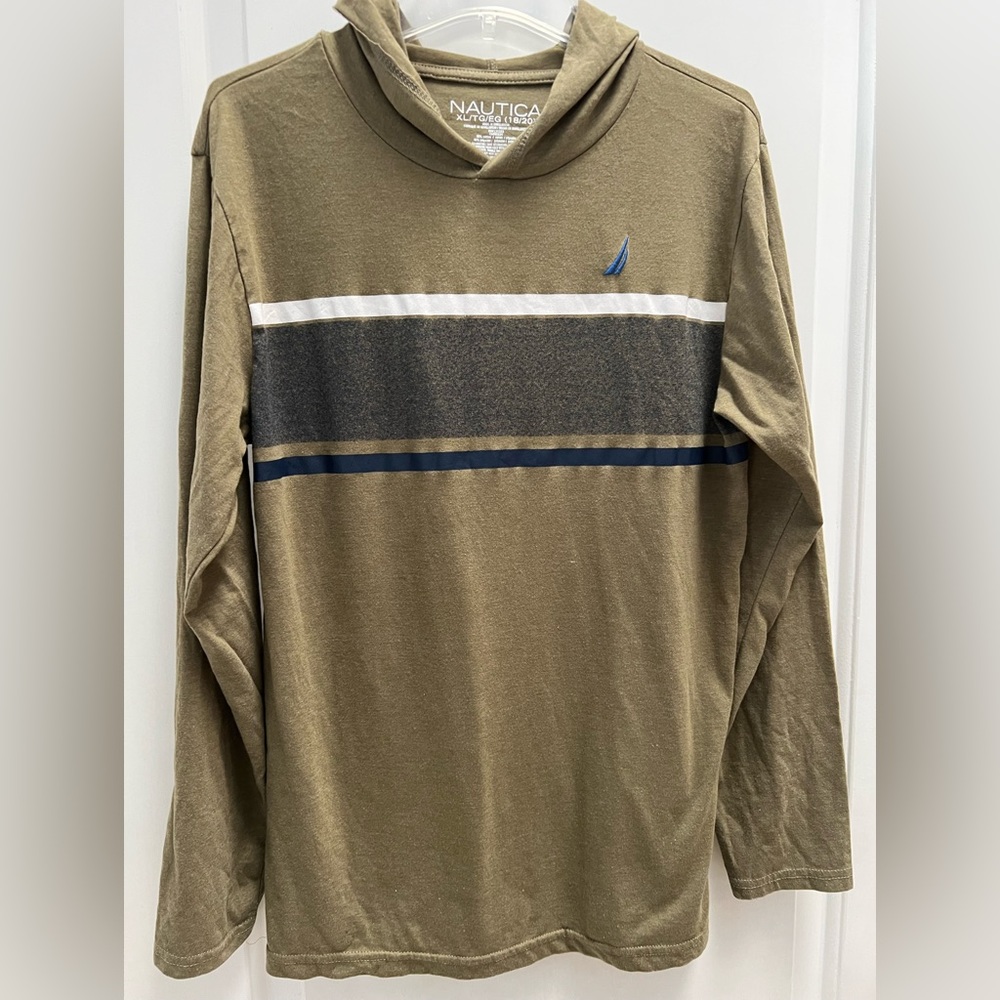 Like new boys Nautica green hoodie
